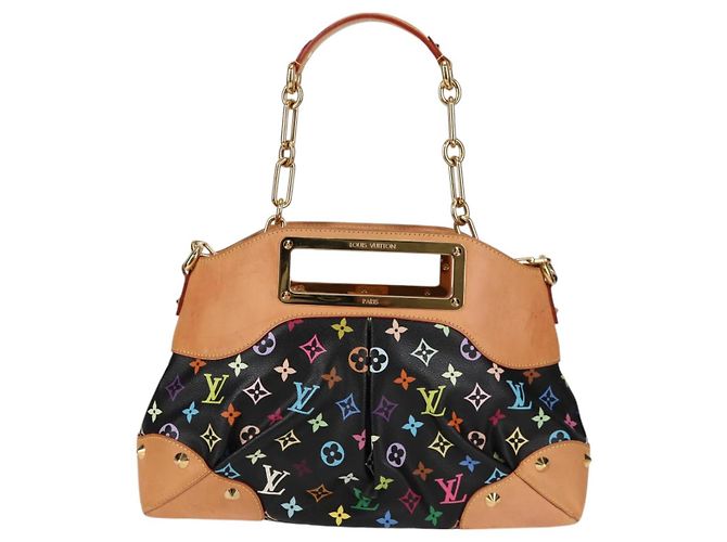 LOUIS VUITTON Monogram Multicolor Judy MM Tasche 2Way Schwarz M40256 Auth 131092V - Ansicht 2