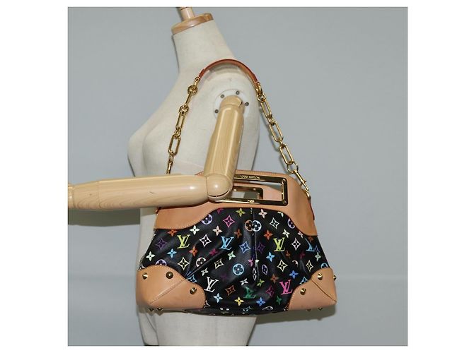 LOUIS VUITTON Monogram Multicolor Judy MM Tasche 2Way Schwarz M40256 Auth 131092V - Ansicht 20