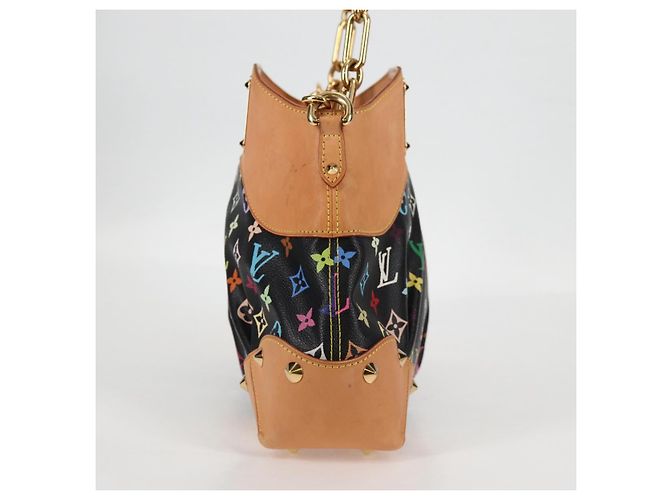 LOUIS VUITTON Monogram Multicolor Judy MM Tasche 2Way Schwarz M40256 Auth 131092V - Ansicht 4