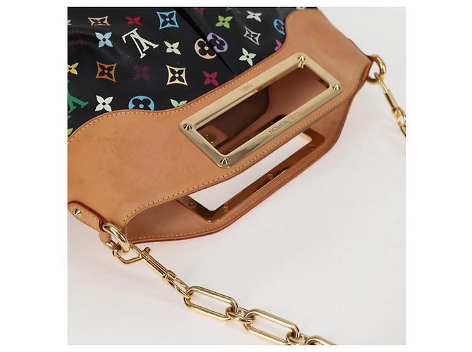 LOUIS VUITTON Monogram Multicolor Judy MM Tasche 2Way Schwarz M40256 Auth 131092V - Ansicht 6