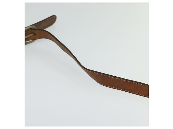 Céline Borsa a spalla in tela Macadam CELINE PVC marrone oro Auth 128715 D'oro - vista 8