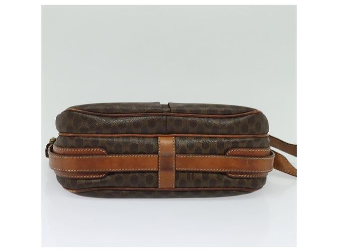 Céline Borsa a spalla in tela Macadam CELINE PVC marrone oro Auth 128715 D'oro - vista 9