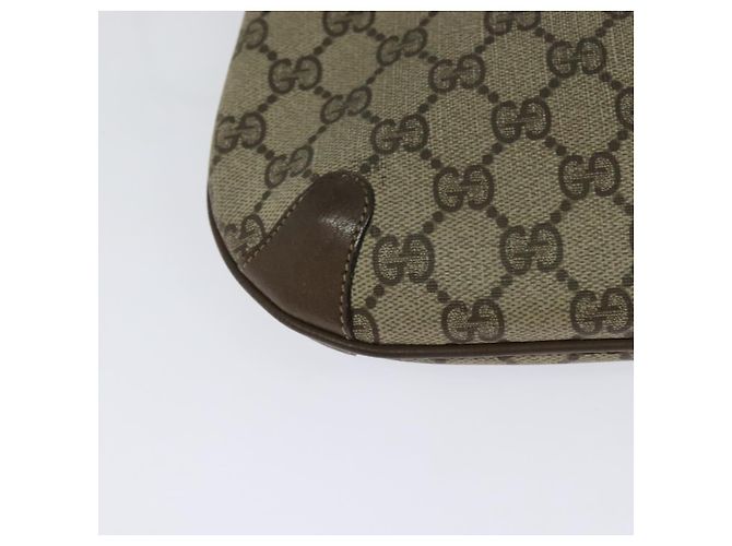 Borsa a spalla GUCCI GG Supreme Web Sherry Line PVC Beige 904 02 026 Auth bs27641 - vista 12