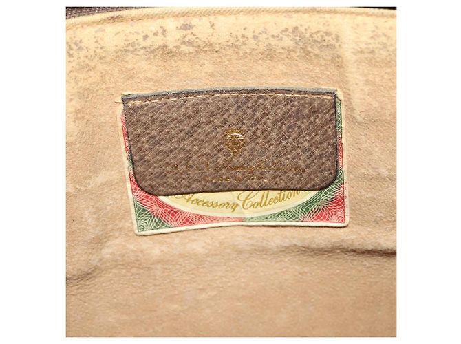 Borsa a spalla GUCCI GG Supreme Web Sherry Line PVC Beige 904 02 026 Auth bs27641 - vista 15