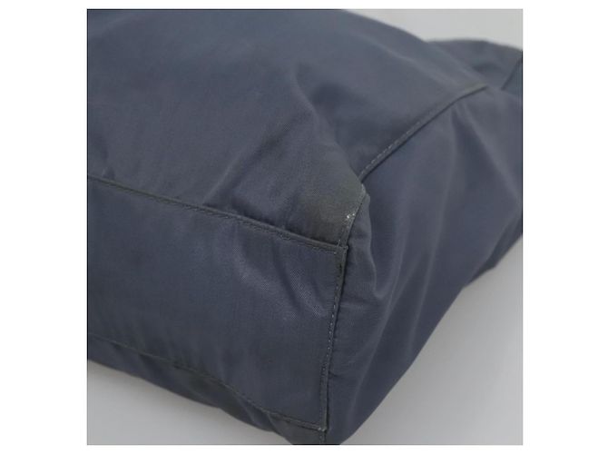 PRADA Handtasche aus grauem Nylon mit silberner Authentizität bs27845 Braun - Ansicht 10