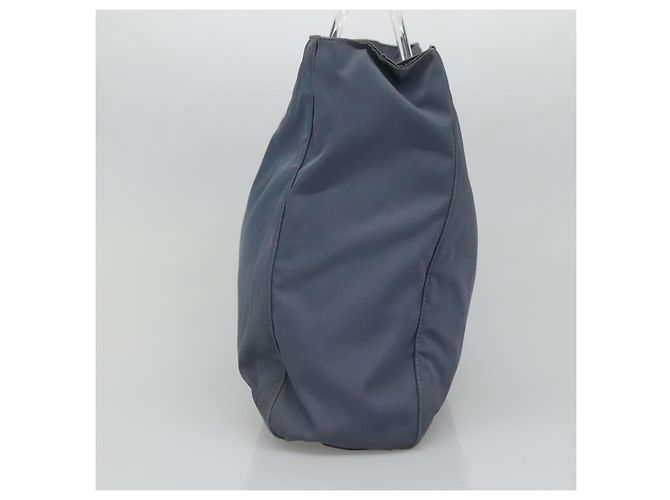 PRADA Handtasche aus grauem Nylon mit silberner Authentizität bs27845 Braun - Ansicht 5