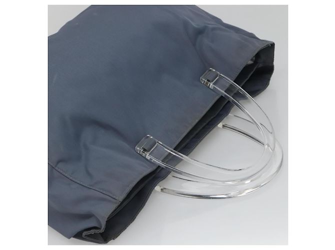 PRADA Handtasche aus grauem Nylon mit silberner Authentizität bs27845 Braun - Ansicht 6