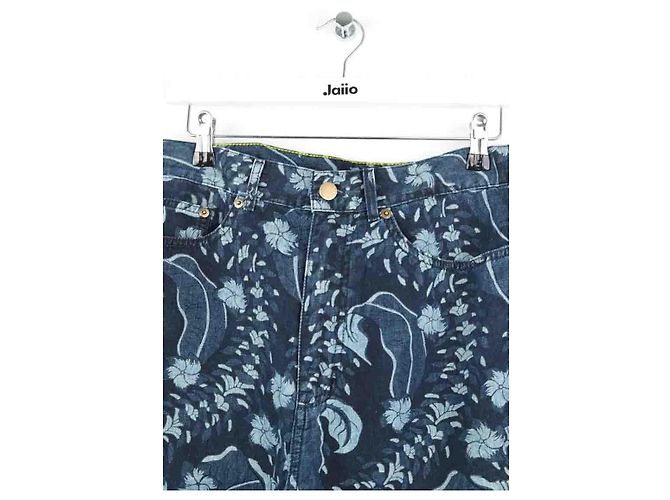 Louis Vuitton Pantaloni corti di cotone Blu - vista 2