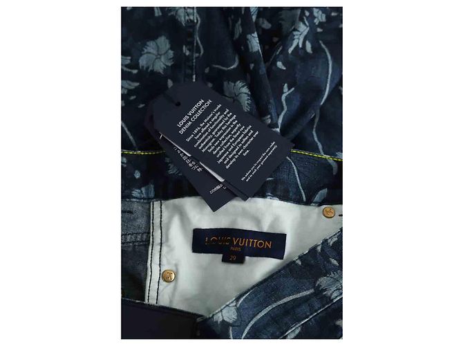 Louis Vuitton Pantaloni corti di cotone Blu - vista 5