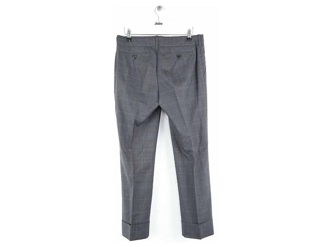 Louis Vuitton Pantalones rectos de lana Gris - vista 3