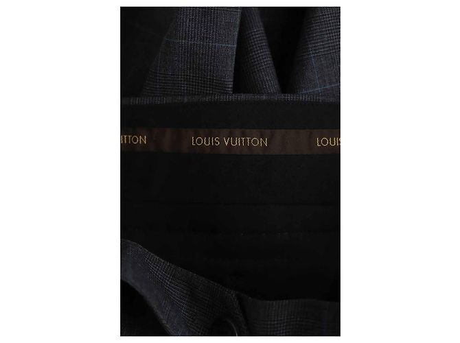 Louis Vuitton Pantalones rectos de lana Gris - vista 5