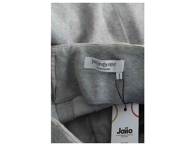 Saint Laurent Pantaloni dritti in cotone - vista 6