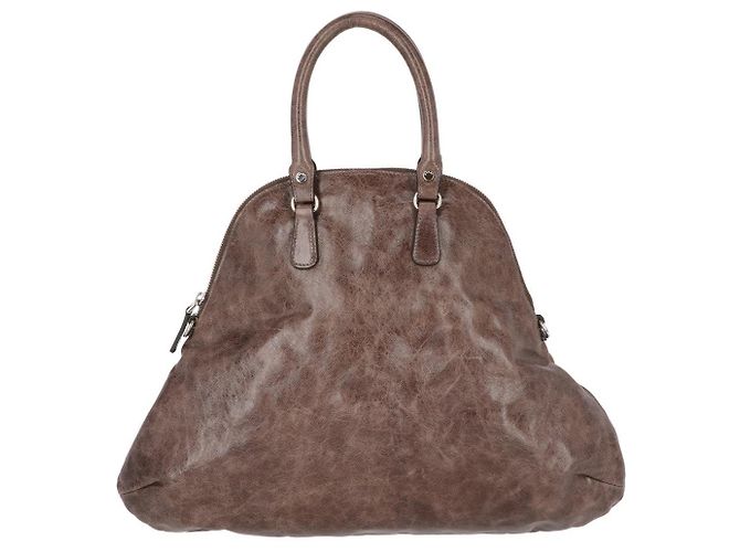Borsa in pelle marrone Marni - anni 2000 - vista 2