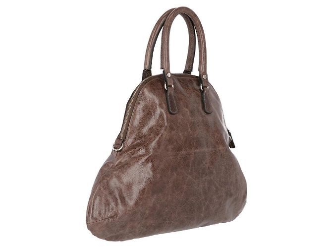 Borsa in pelle marrone Marni - anni 2000 - vista 3