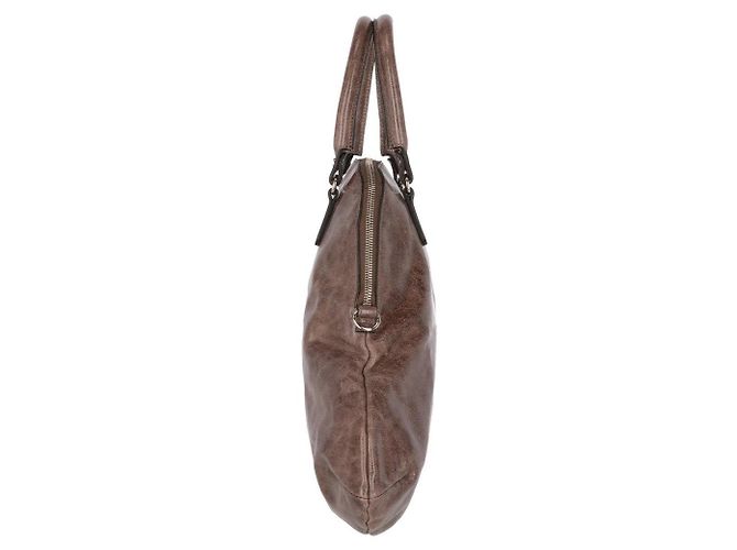 Borsa in pelle marrone Marni - anni 2000 - vista 4