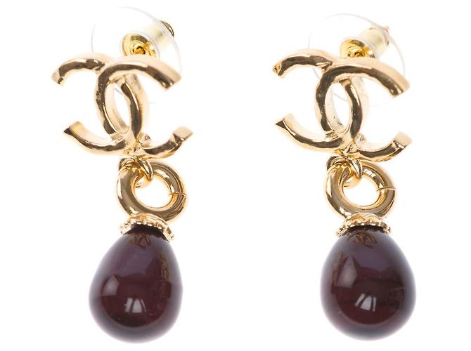 Gioielli CHANEL CC in Metallo Marrone - 102778 - vista 2