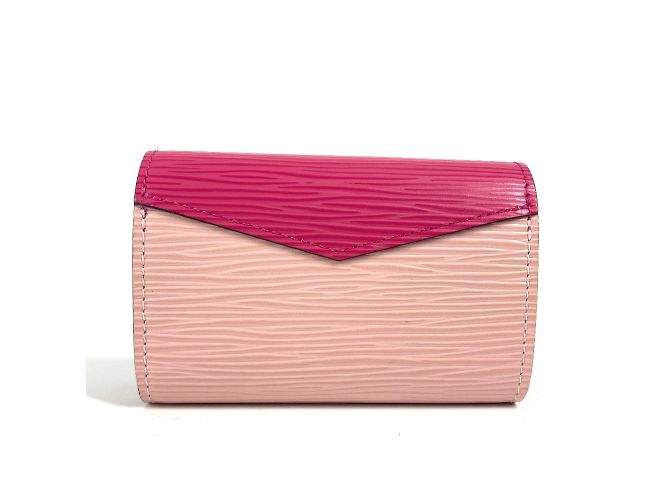 Estuche para tarjetas de visita de cuero Epi Louis Vuitton Rosa - vista 2
