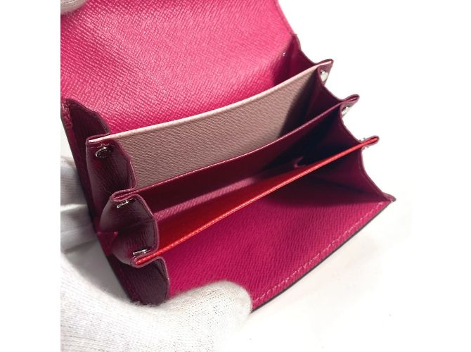 Estuche para tarjetas de visita de cuero Epi Louis Vuitton Rosa - vista 9