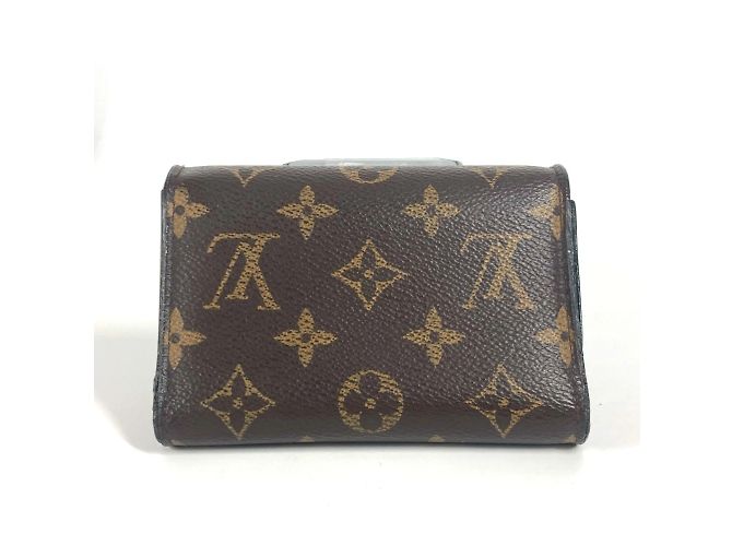 Cartera Compacta Flor Monograma Louis Vuitton Castaño Negro - vista 2