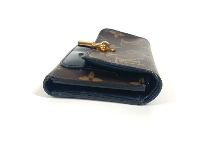 Cartera Compacta Flor Monograma Louis Vuitton Castaño Negro - vista 5