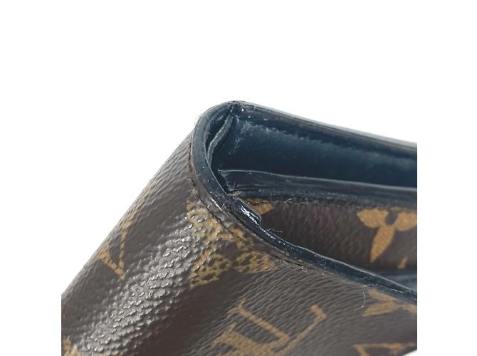 Cartera Compacta Flor Monograma Louis Vuitton Castaño Negro - vista 8