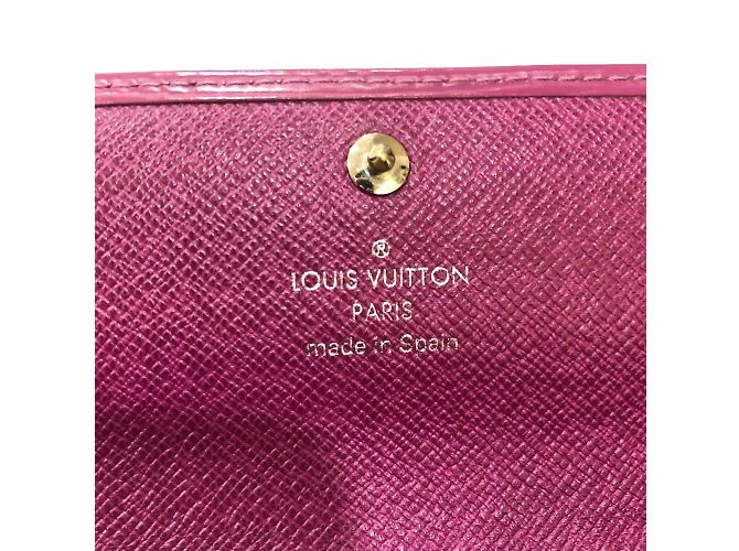 Cartera larga de cuero Epi Louis Vuitton Púrpura Fucsia - vista 9