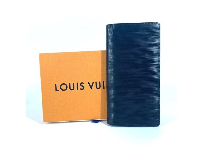 Cartera Larga Brazza Epi Louis Vuitton Negro - vista 17