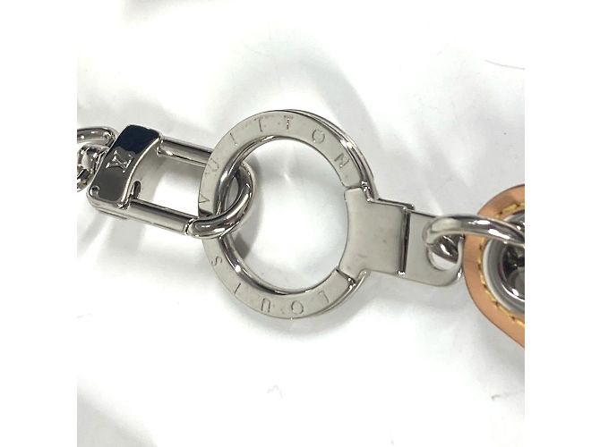 Collana con lucchetto in titanio logo Monogram Louis Vuitton Argento - vista 11