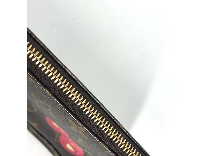 Pochette Accessori Monogramma Ciliegia Louis Vuitton Marrone Rosso - vista 10