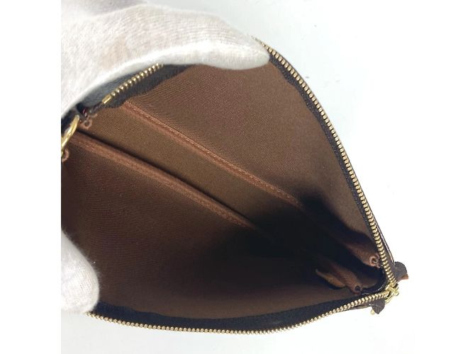 Pochette Accessori Monogramma Ciliegia Louis Vuitton Marrone Rosso - vista 11