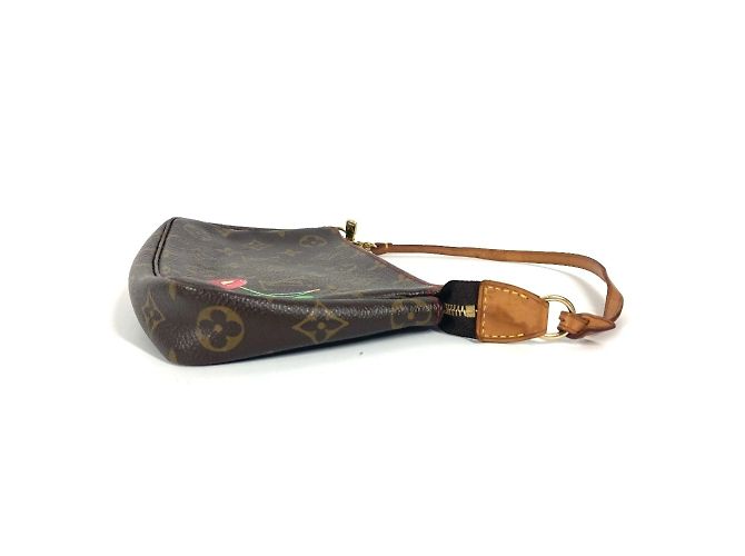 Pochette Accessori Monogramma Ciliegia Louis Vuitton Marrone Rosso - vista 12