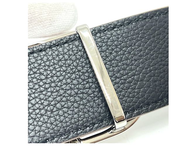 Leder-Gürtel von Christian Dior mit CD-Logo-Schnalle Braun Schwarz - Ansicht 5