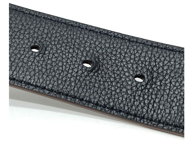 Leder-Gürtel von Christian Dior mit CD-Logo-Schnalle Braun Schwarz - Ansicht 6