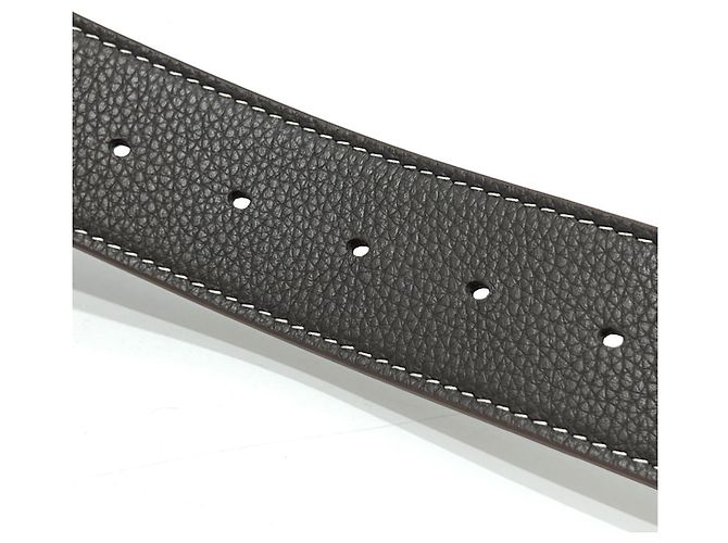 Leder-Gürtel von Christian Dior mit CD-Logo-Schnalle Braun Schwarz - Ansicht 7