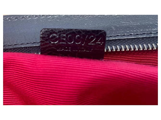 Borsa Céline in lino nero - vista 10