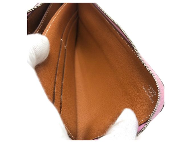 Hermès Hermes Remix Combine Duo Langbörse Pink Gelb - Ansicht 10