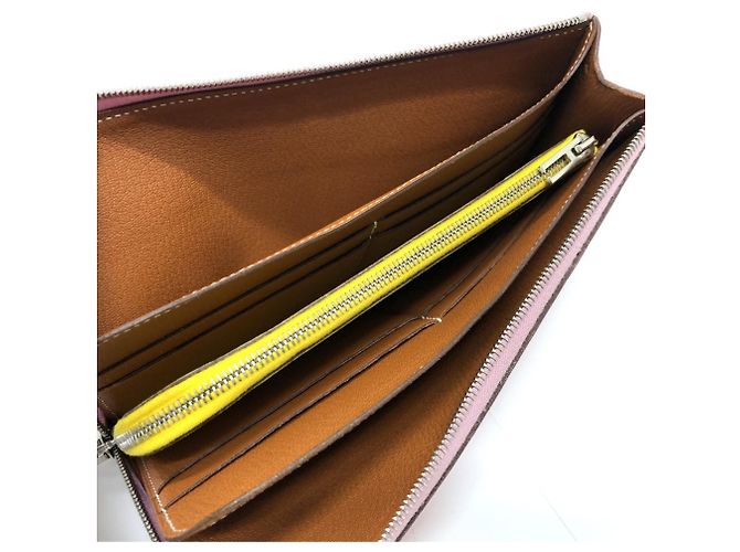 Hermès Hermes Remix Combine Duo Langbörse Pink Gelb - Ansicht 7