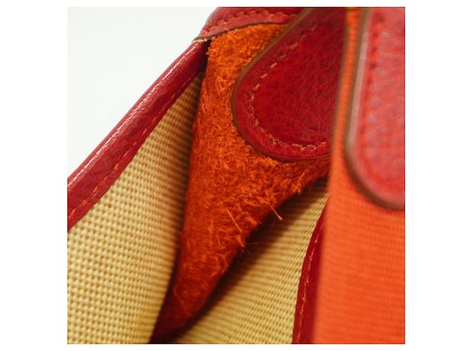Hermès Borsa a spalla Hermes Vespa PM Tela H Rossa Rosso - vista 11