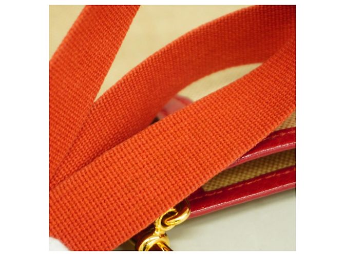 Hermès Borsa a spalla Hermes Vespa PM Tela H Rossa Rosso - vista 12