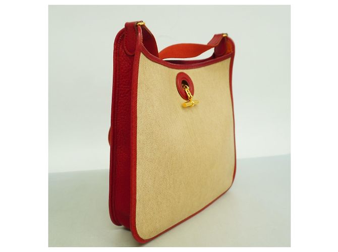Hermès Borsa a spalla Hermes Vespa PM Tela H Rossa Rosso - vista 2