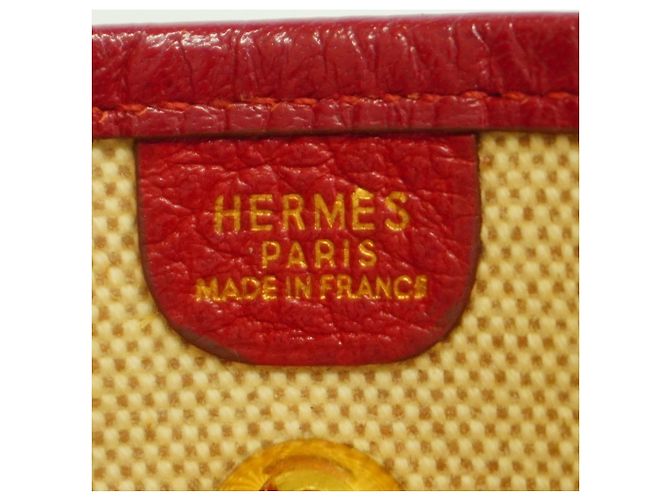 Hermès Borsa a spalla Hermes Vespa PM Tela H Rossa Rosso - vista 5
