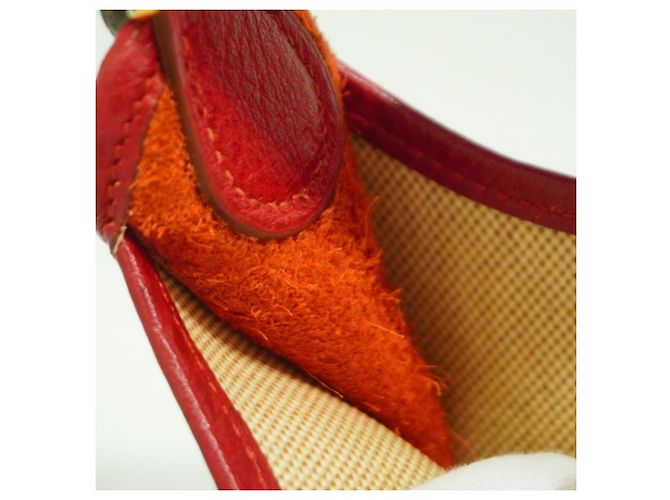 Hermès Borsa a spalla Hermes Vespa PM Tela H Rossa Rosso - vista 6