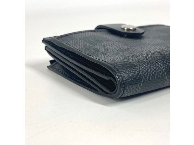 Louis Vuitton Damier Graphite Multiport Carte Compact Wallet Black - view 11