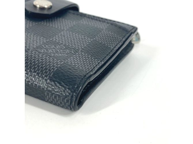 Louis Vuitton Damier Graphite Multiport Carte Compact Wallet Black - view 12