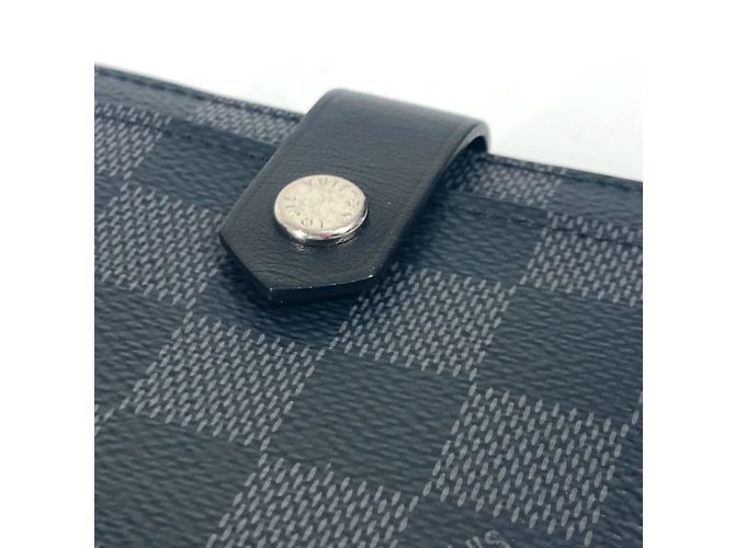 Louis Vuitton Damier Graphite Multiport Carte Compact Wallet Black - view 13