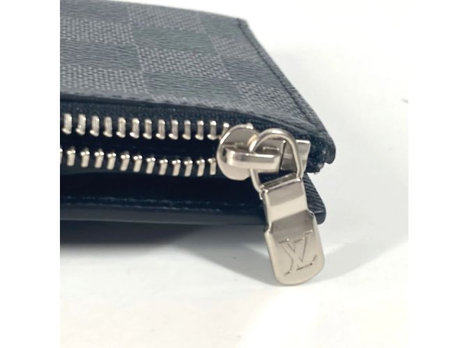 Louis Vuitton Damier Graphite Multiport Carte Compact Wallet Black - view 15