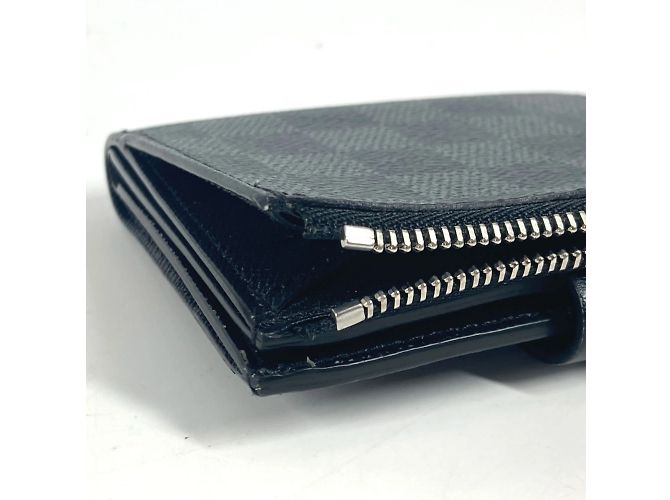 Louis Vuitton Damier Graphite Multiport Carte Compact Wallet Black - view 16