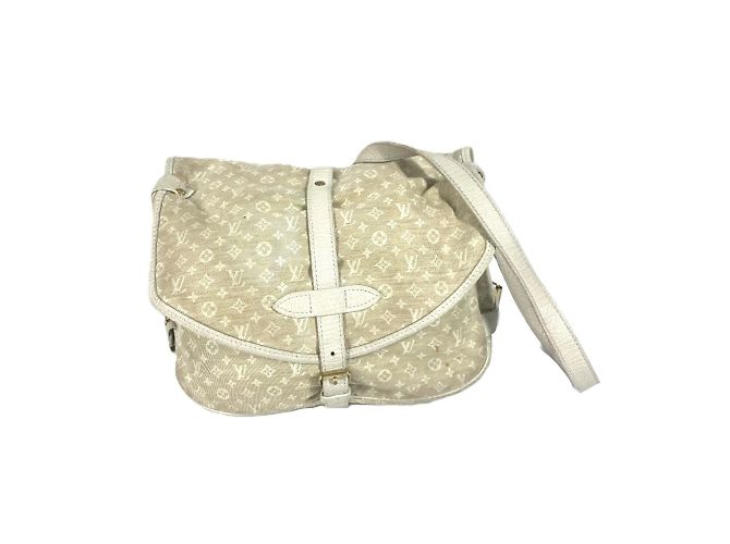 Borsa a Spalla Mini Lin Monogram Louis Vuitton Beige - vista 2