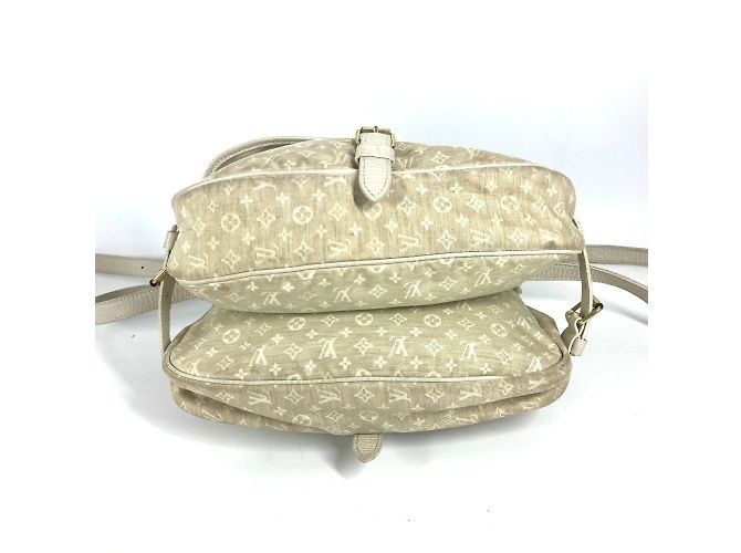 Borsa a Spalla Mini Lin Monogram Louis Vuitton Beige - vista 7