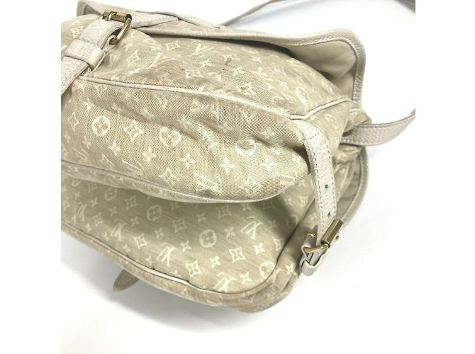 Borsa a Spalla Mini Lin Monogram Louis Vuitton Beige - vista 8